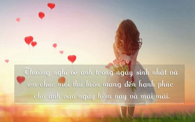 75+ lời chúc mừng sinh nhật người yêu đơn giản, lãng mạn