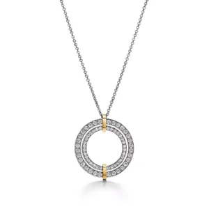 Vòng cổ Tiffany Edge Circle Diamond