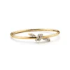 Vòng tay Tiffany Knot Wire Diamonds Yellow Gold