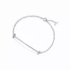 Vòng tay Tiffany T Smile Diamond White Gold