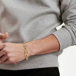 Vòng tay Tiffany Titan Diamonds Yellow Gold Clasp